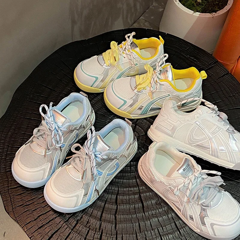 Women Breathable Mesh Dad Sneakers 2026 New Chunky Platform Height Increasing Running Shoes Cross Lace-up Casual Sport Footwear
Women Breathable Mesh Dad Sneakers 2026 New Chunky Platform Height Increasing Running Shoes Cross Lace-up Casual Sport Footwear