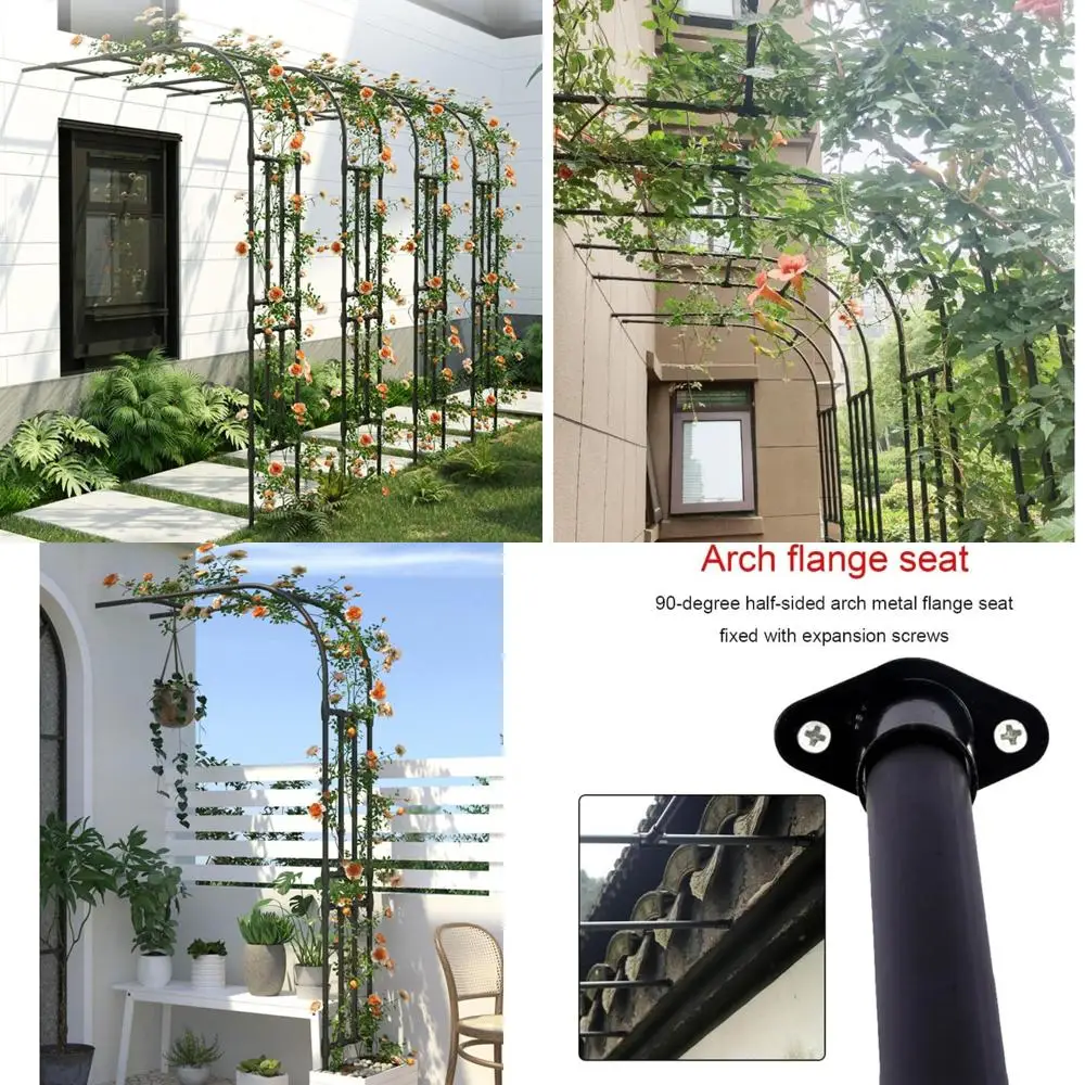Наружная стальная арка для сада у стены, полуарка террасы 7,9 футов, устойчивая к атмосферным воздействиям опора, решетка для скалолазания Pl
Наружная стальная арка для сада у стены, полуарка террасы 7,9 футов, устойчивая к атмосферным воздействиям опора, решетка для скалолазания Pl