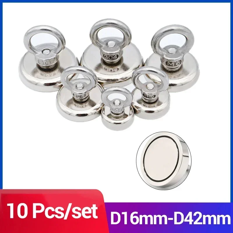 10 Pcs Strong Neodymium Permanent Magnet Hook D16mm D25mm Magnet Powerful Search Magnets Hook Magnetic Holder Fishing Salvage
10 Pcs Strong Neodymium Permanent Magnet Hook D16mm D25mm Magnet Powerful Search Magnets Hook Magnetic Holder Fishing Salvage