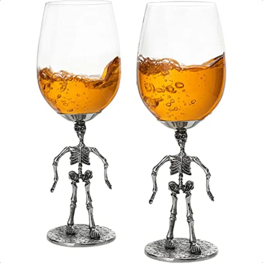 Stemmed Skeleton Win Glass Set of 2 12oz Gothic Skeleton Glasses 10 Tall Perfect Goth Gifts Skeleton Decor Spooky Wine Gift Set
Stemmed Skeleton Win Glass Set of 2 12oz Gothic Skeleton Glasses 10 Tall Perfect Goth Gifts Skeleton Decor Spooky Wine Gift Set