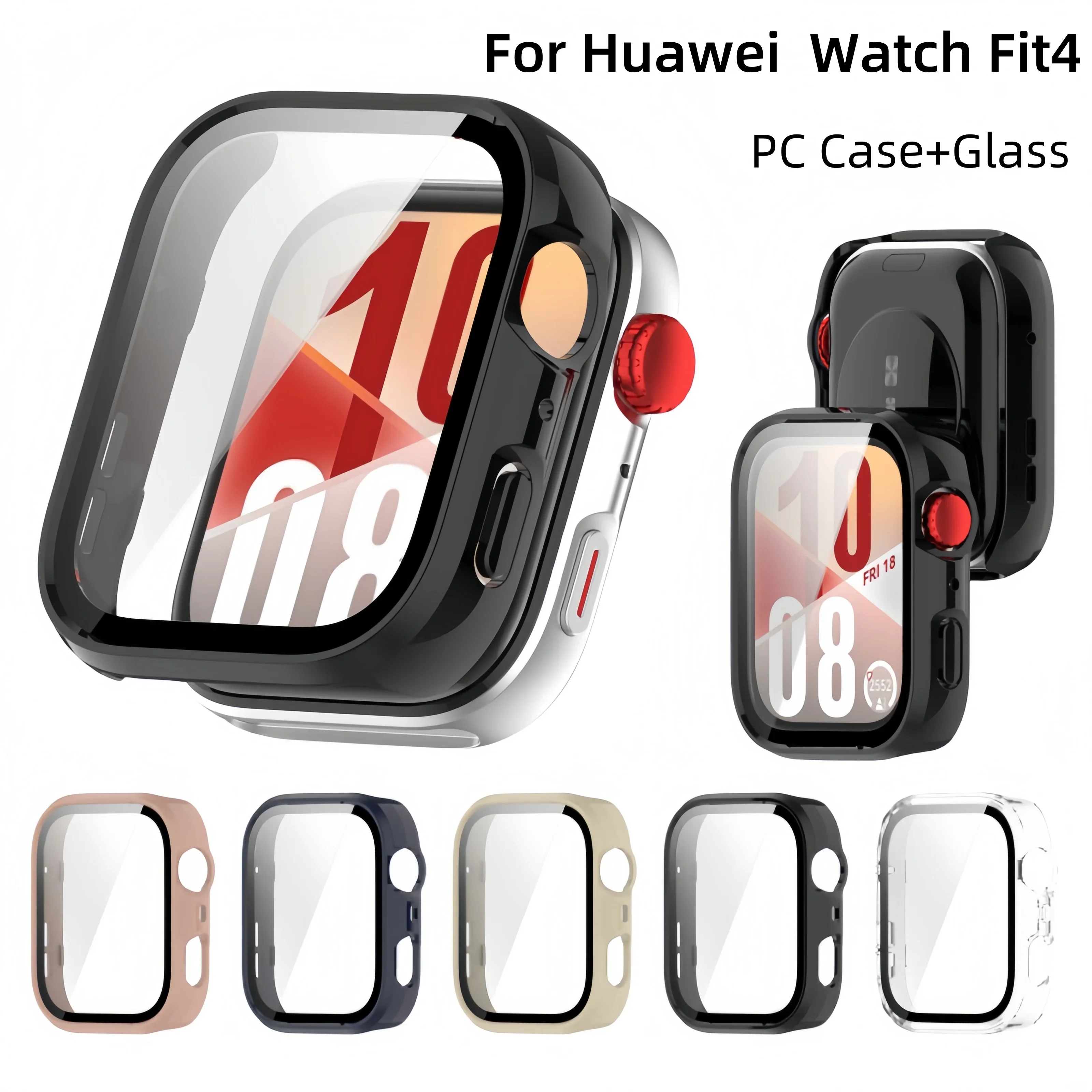Hard PC Glass Case For Huawei Watch Fit 4 Pro Fit4 Full Coverage Protective Cover HD Tempered Glass Screen Protector Accessories
Hard PC Glass Case For Huawei Watch Fit 4 Pro Fit4 Full Coverage Protective Cover HD Tempered Glass Screen Protector Accessories