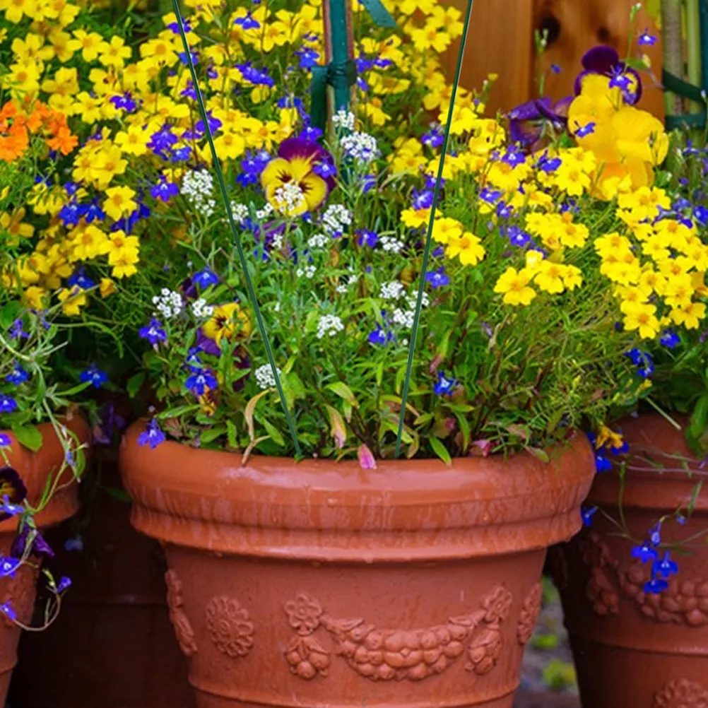 50 шт. зеленых металлических опор для растений, железные проволочные каркасы для вьющихся цветов и овощей, садовые шпалеры для использования в помещении и на улице
50 шт. зеленых металлических опор для растений, железные проволочные каркасы для вьющихся цветов и овощей, садовые шпалеры для использования в помещении и на улице