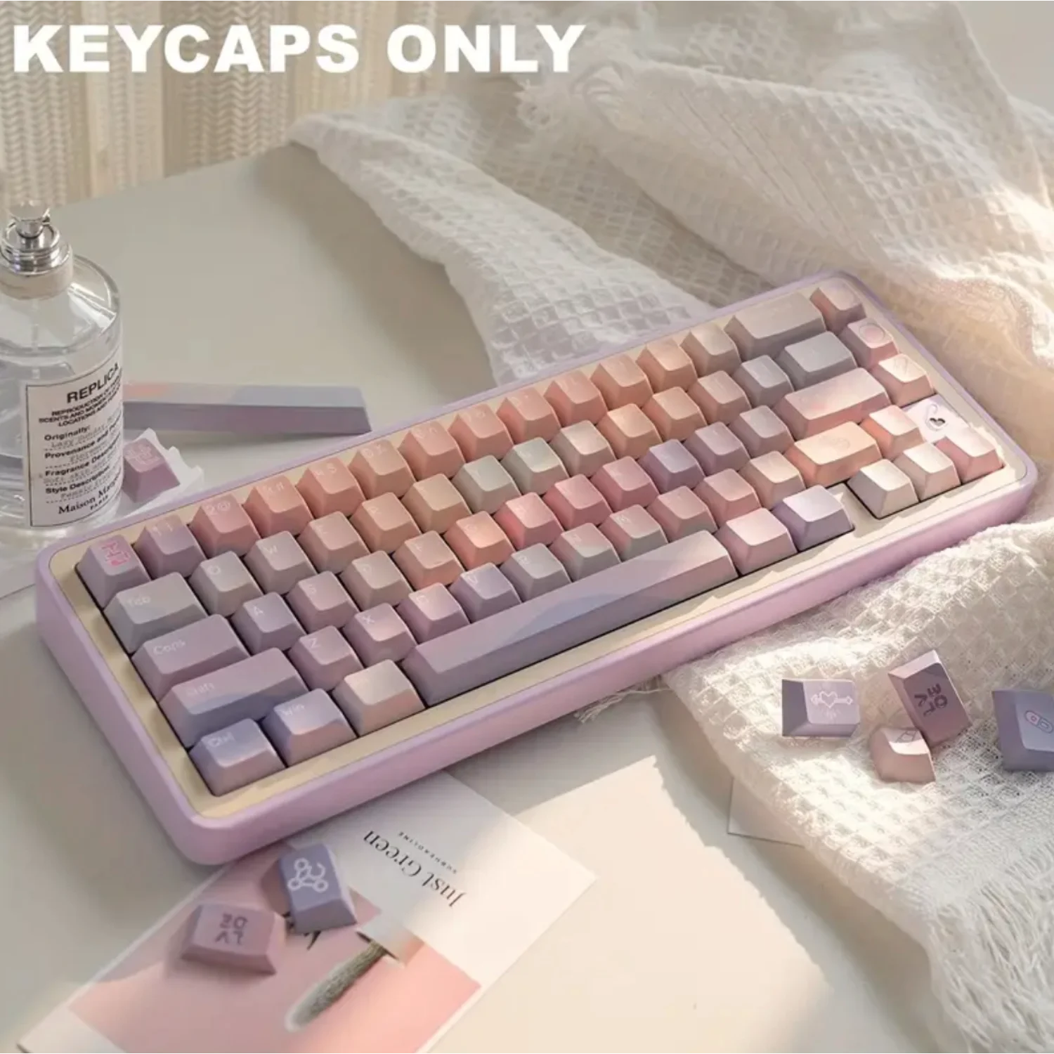 Cherry Keycaps PBT 131 Keys Pink Dopamine Girls for 60/64/84/98/108 Gaming Mechanical Keyboard MX Switch
Cherry Keycaps PBT 131 Keys Pink Dopamine Girls for 60/64/84/98/108 Gaming Mechanical Keyboard MX Switch