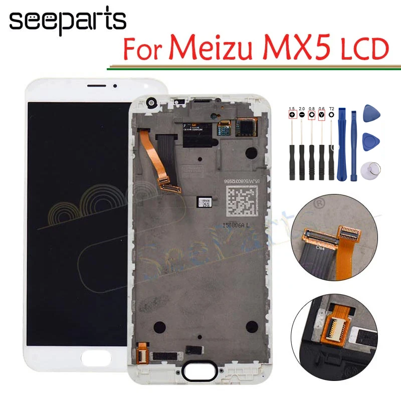 For Meizu MX5 LCD Display Digitizer Touch Screen Glass Replacement Parts For Meizu Mx5 LCD With Frame
For Meizu MX5 LCD Display Digitizer Touch Screen Glass Replacement Parts For Meizu Mx5 LCD With Frame