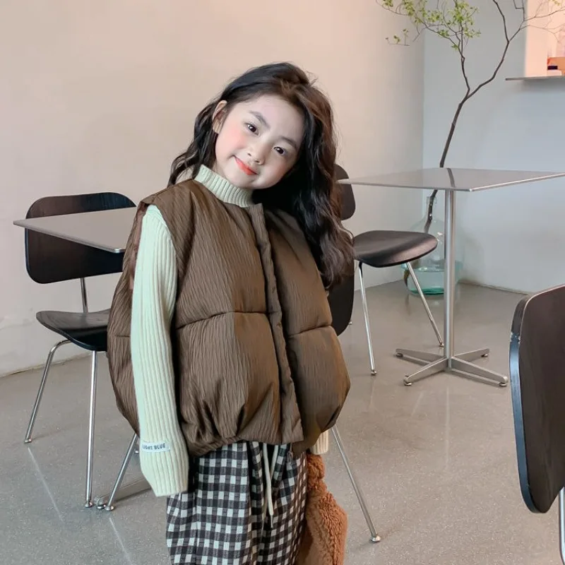 Детский осенне-зимний утолщенный хлопковый жилет ранней зимы, новый стиль, детское теплое пуховое пальто, повседневная куртка в корейском стиле для детей
Детский осенне-зимний утолщенный хлопковый жилет ранней зимы, новый стиль, детское теплое пуховое пальто, повседневная куртка в корейском стиле для детей