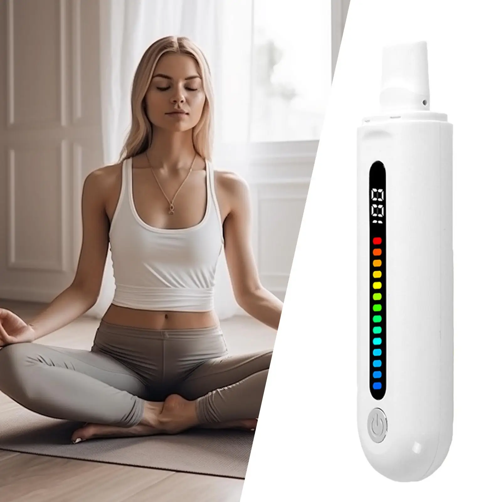Portable Breathing Trainer Real Time Breathing Trainer Lightweight Lung Training Tool For Cardio Home Outdoors Travel Yoga
Portable Breathing Trainer Real Time Breathing Trainer Lightweight Lung Training Tool For Cardio Home Outdoors Travel Yoga