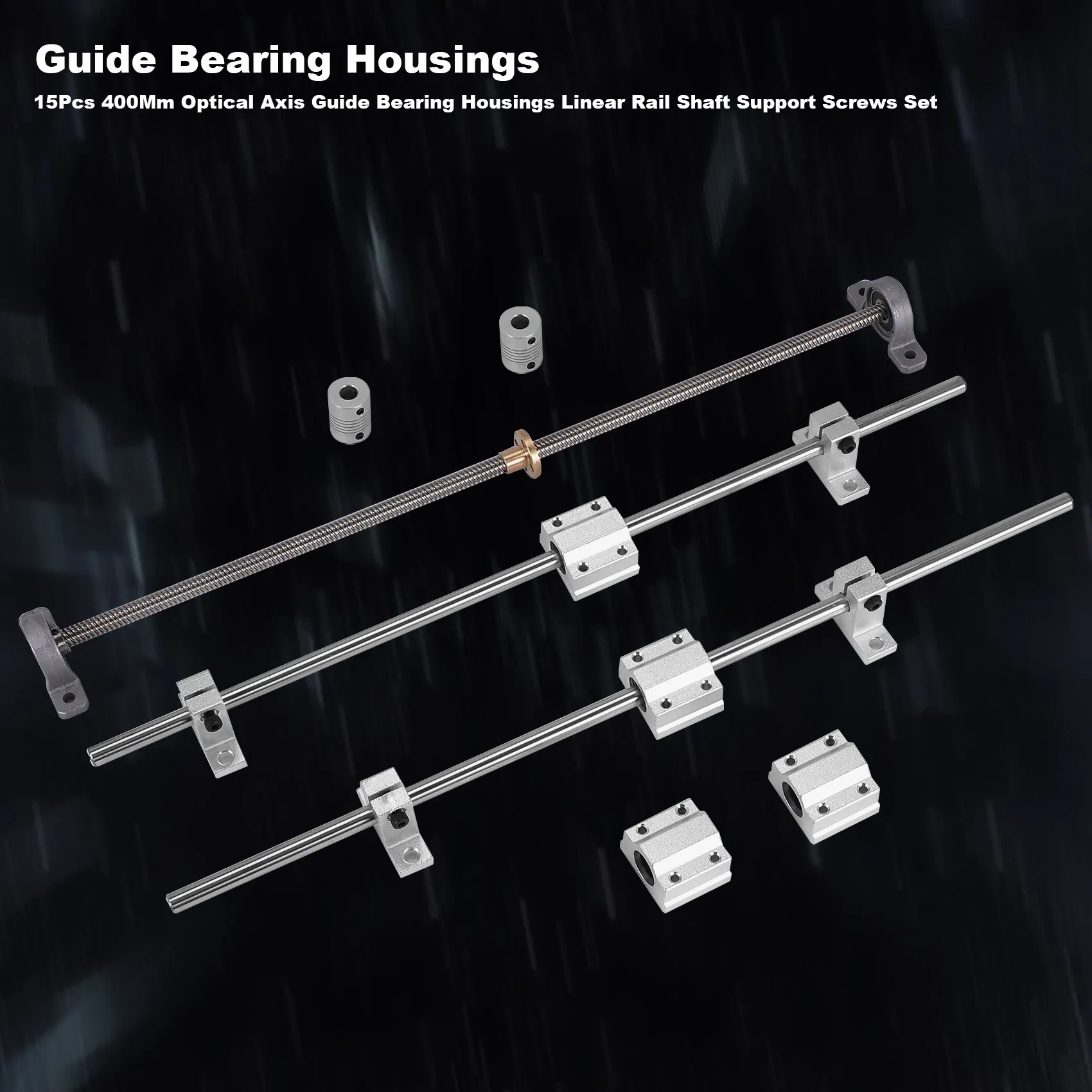 Popular 15Pcs 400Mm Optical Axis Guide Bearing Housings Linear Rail Shaft Support Screws Set
Popular 15Pcs 400Mm Optical Axis Guide Bearing Housings Linear Rail Shaft Support Screws Set