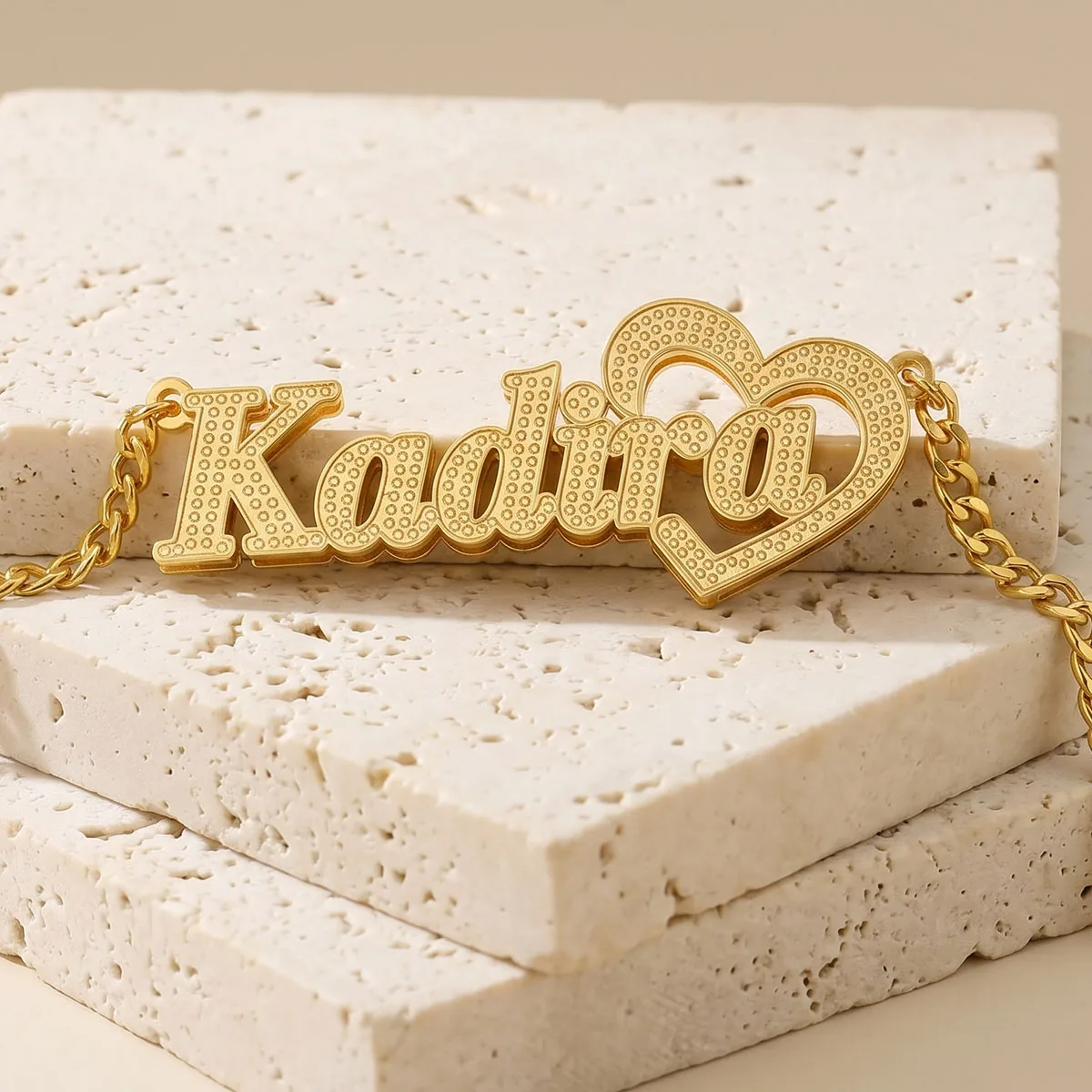 Double Layer Stainless Steel 18K Gold Plated Custom Necklace Personalized Name 3D Nameplate Necklaces For Women Men Jewelry Gift
Double Layer Stainless Steel 18K Gold Plated Custom Necklace Personalized Name 3D Nameplate Necklaces For Women Men Jewelry Gift