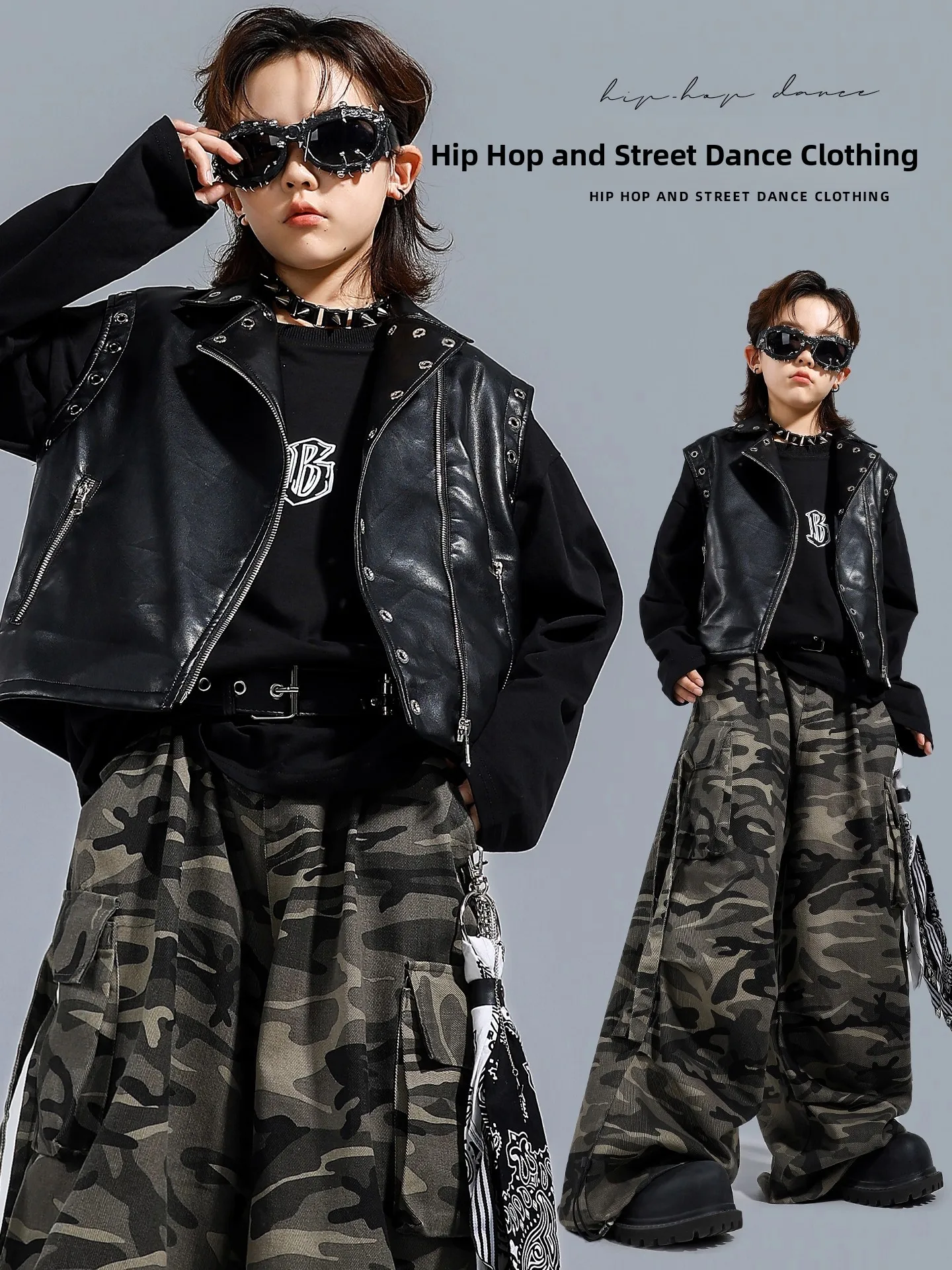 Детский камуфляжный комплект футболок для уличных танцев, наряд для выступлений на барабанах, модная одежда в стиле хип-хоп, ансамбль для мальчиков
Детский камуфляжный комплект футболок для уличных танцев, наряд для выступлений на барабанах, модная одежда в стиле хип-хоп, ансамбль для мальчиков