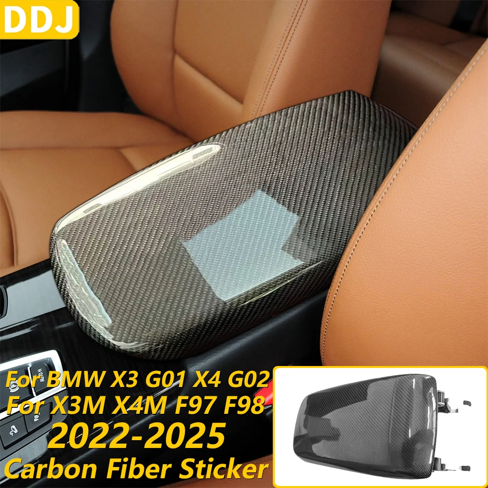 For BMW X3 G01 X4 G02 X3M X4M F97 F98 2018-2024 Real Carbon Fiber Central Armrest Storage Box Cover Car Replacement Accessories
For BMW X3 G01 X4 G02 X3M X4M F97 F98 2018-2024 Real Carbon Fiber Central Armrest Storage Box Cover Car Replacement Accessories