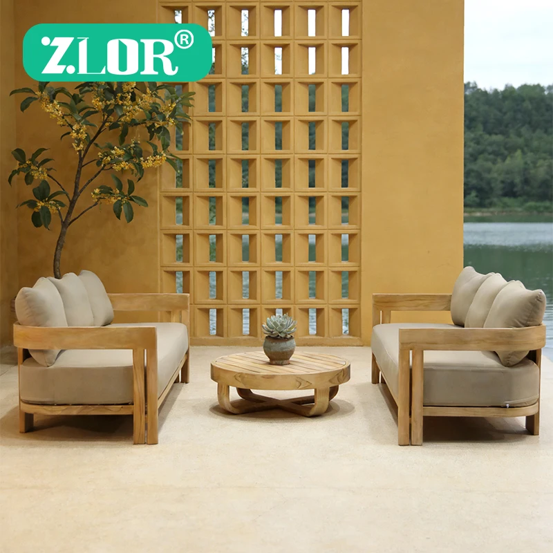 Zlor Outdoor Teak Contemporary High-end Luxury Villa Courtyard Garden Patio Wooden Sofa Set Guangdong Hotel
Zlor Outdoor Teak Contemporary High-end Luxury Villa Courtyard Garden Patio Wooden Sofa Set Guangdong Hotel