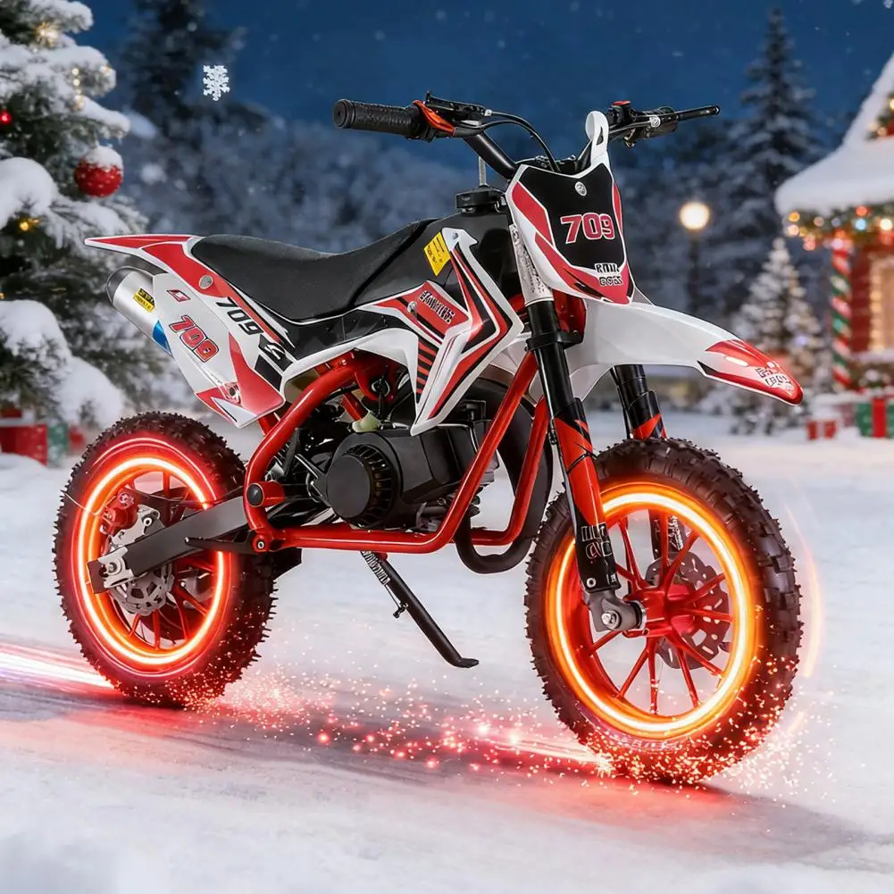 Petrol Off Road Mini Motorcycle, 49cc 2-Stroke Kids Dirt Bike, Pocket Motorbike With Front Rear Disc Brake, 30KM/H
Petrol Off Road Mini Motorcycle, 49cc 2-Stroke Kids Dirt Bike, Pocket Motorbike With Front Rear Disc Brake, 30KM/H