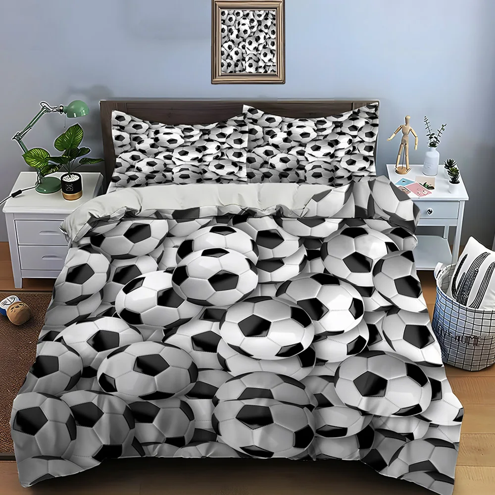Football Print Bedding Set Sports Enthusiast Duvet Cover 1 Duvet Cover 2 Pillowcases Adult And Children Bedding Set Luxury Gifts
Football Print Bedding Set Sports Enthusiast Duvet Cover 1 Duvet Cover 2 Pillowcases Adult And Children Bedding Set Luxury Gifts