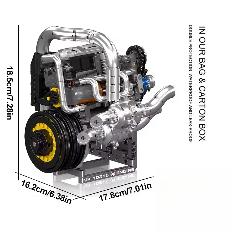 Personalized Mould King 10215 Technical Vehicle Engine DIY Toys Motorized Engine Building Block Assembly Kid Christmas Gifts Boy
Personalized Mould King 10215 Technical Vehicle Engine DIY Toys Motorized Engine Building Block Assembly Kid Christmas Gifts Boy