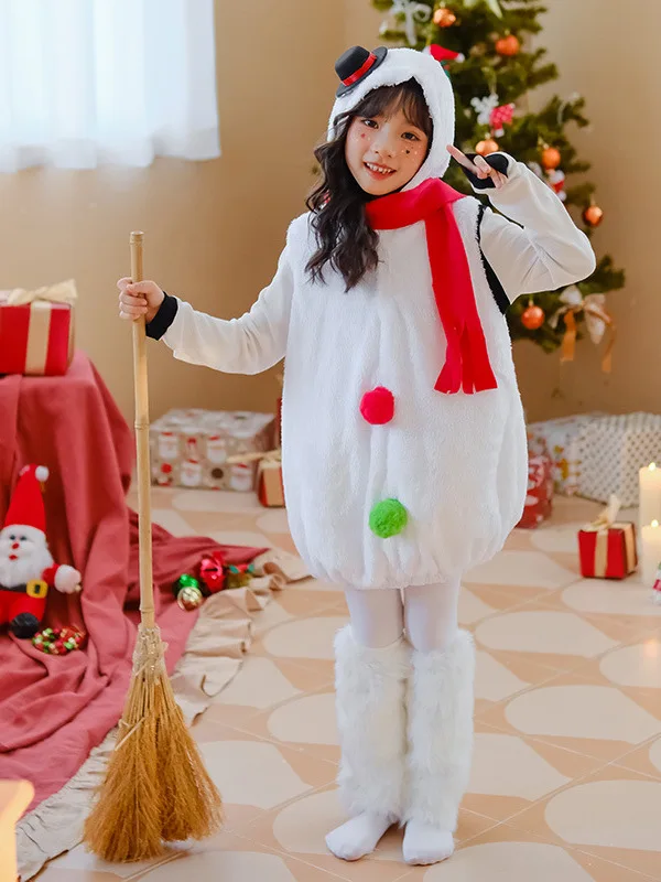 Christmas Costume Baby Performance Outfit Little Snowman Snowball Baby Girl's Warm Polyester Fibre V-Neck Silk Effect Filling
Christmas Costume Baby Performance Outfit Little Snowman Snowball Baby Girl's Warm Polyester Fibre V-Neck Silk Effect Filling