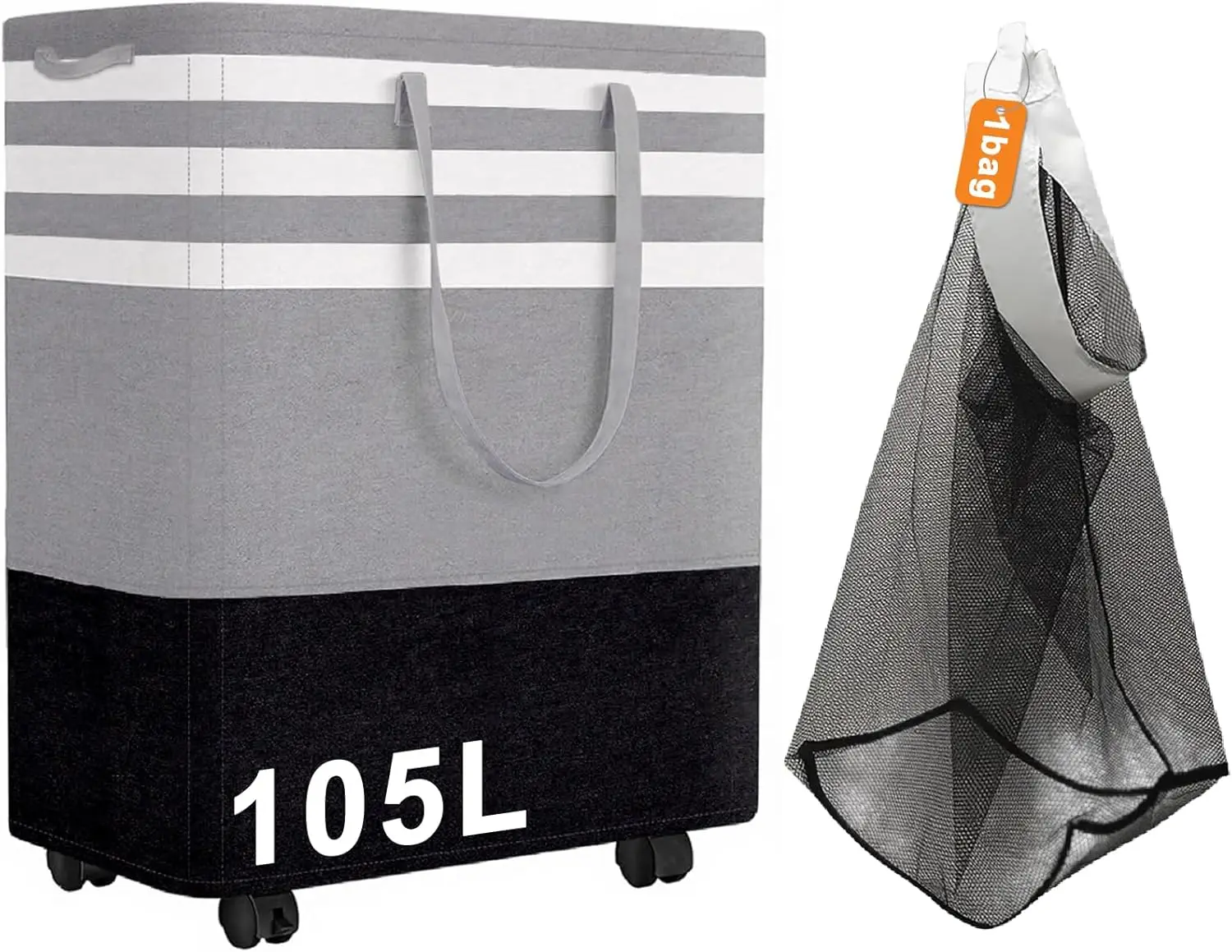 Large Laundry Basket, Laundry Hamper with 4 Wheels, Collapsible Waterproof Clothes Basket
Large Laundry Basket, Laundry Hamper with 4 Wheels, Collapsible Waterproof Clothes Basket