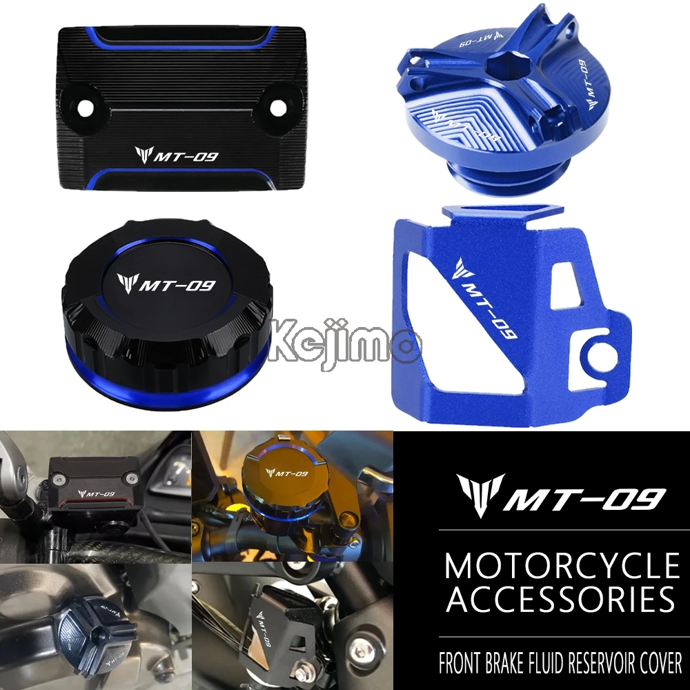 For YAMAHA MT09 MT 09 MT-09 FZ09 2014-2022 Accessories Motorcycles CNC Front Rear Brake Reservoir Fluid Tank Cover Oil Cup Cap
For YAMAHA MT09 MT 09 MT-09 FZ09 2014-2022 Accessories Motorcycles CNC Front Rear Brake Reservoir Fluid Tank Cover Oil Cup Cap