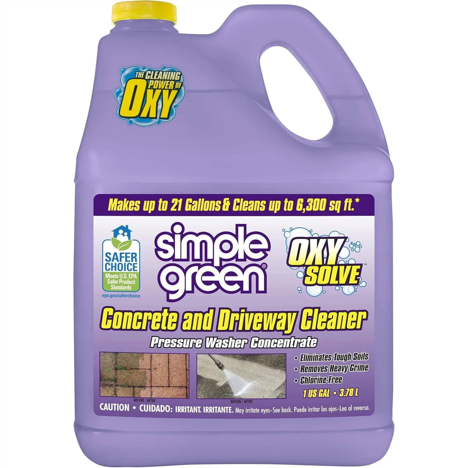 Pressure Washer Cleaner for Concrete and Driveways, Removes Oil Stains and Grease, 128 Fl Oz
Pressure Washer Cleaner for Concrete and Driveways, Removes Oil Stains and Grease, 128 Fl Oz