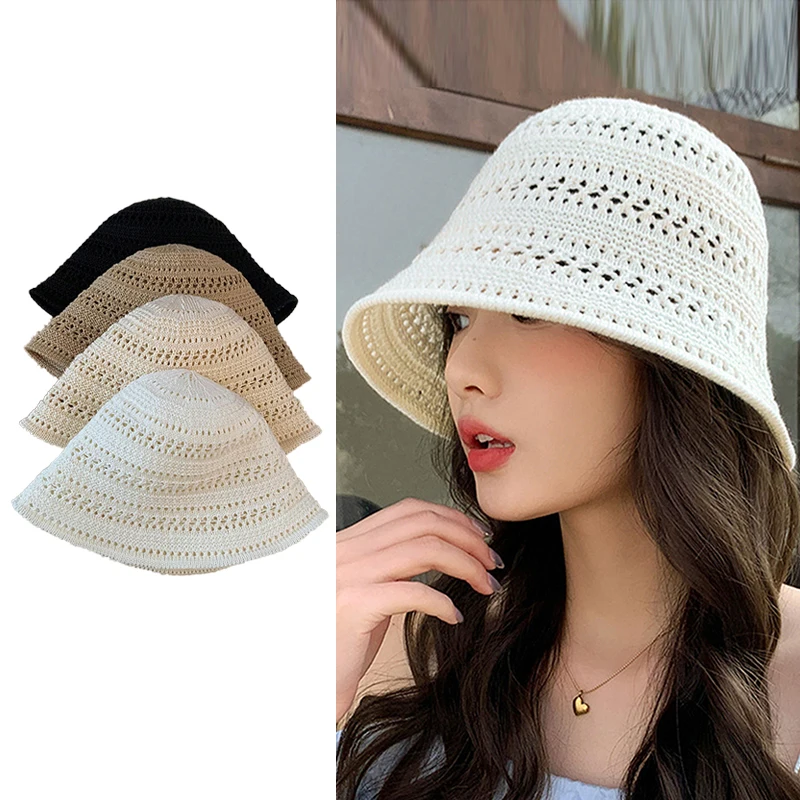 Small Fresh Fashion Pot Hat; Knitted Sun Protection Accessory for Women's Casual Summer Wear
Small Fresh Fashion Pot Hat; Knitted Sun Protection Accessory for Women's Casual Summer Wear