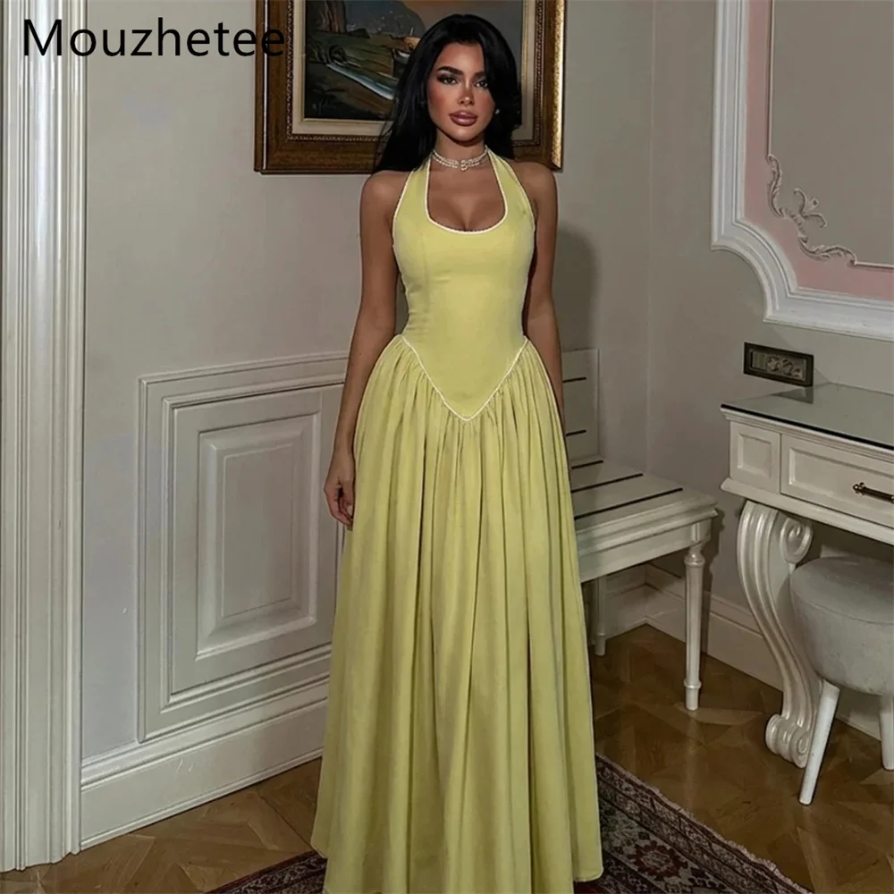 Mouzhetee Elegant A-Line Dresses Formal Party Gowns for Women Simple Backless Sleeveless Pleat Prom Gown Customize 2025
Mouzhetee Elegant A-Line Dresses Formal Party Gowns for Women Simple Backless Sleeveless Pleat Prom Gown Customize 2025