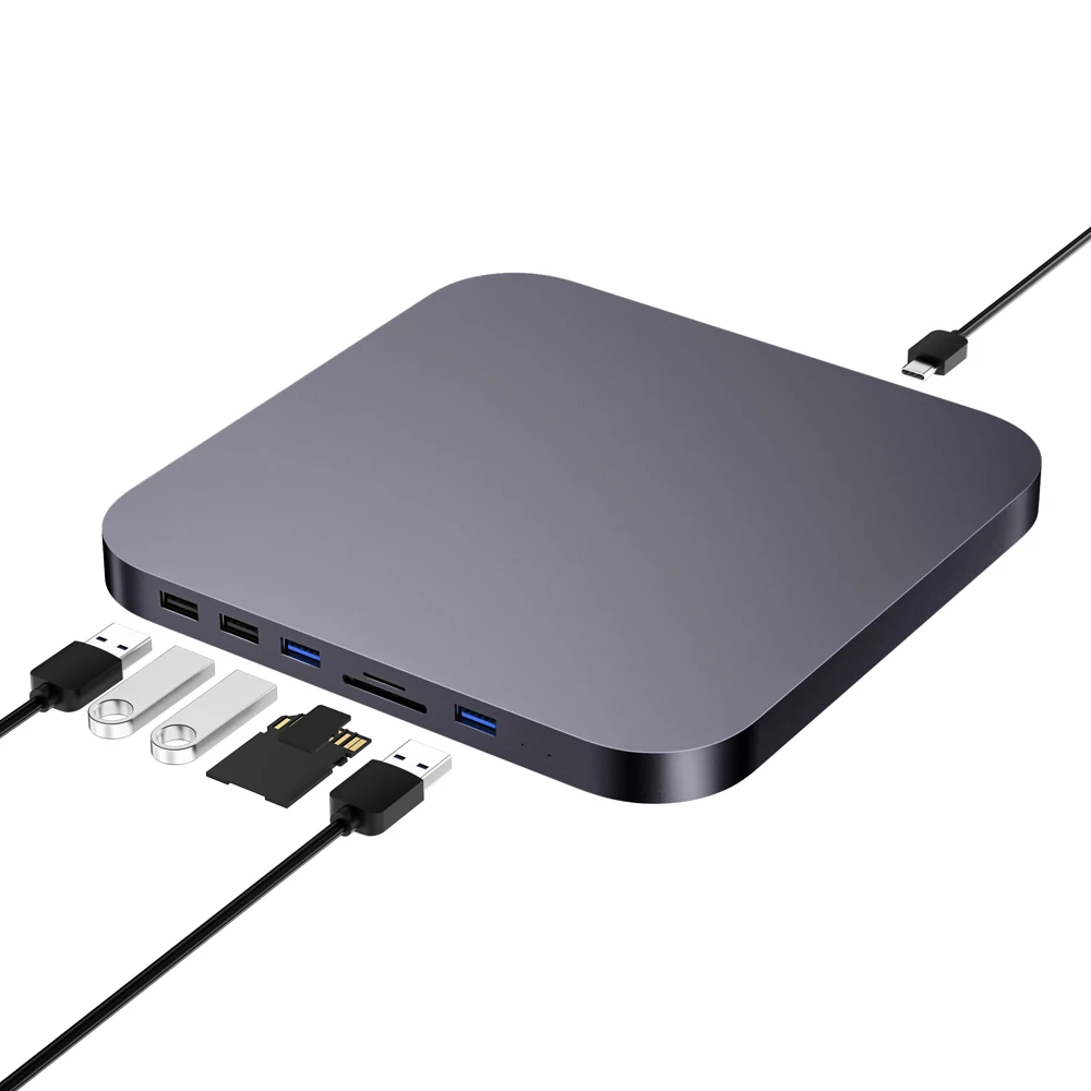 Usb 3.0 Port Docking Station Type C Data Transfer with 2.5 Hdd Enclosure Type C Hub for mac Mini
Usb 3.0 Port Docking Station Type C Data Transfer with 2.5 Hdd Enclosure Type C Hub for mac Mini