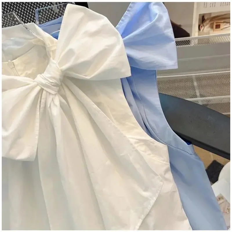 White Blouse For Women 2025 Blusas Mujer De Moda Bandage Bow Sleeveless Loose Shirts Fashion Sweet Summer Blouses Tops Female
White Blouse For Women 2025 Blusas Mujer De Moda Bandage Bow Sleeveless Loose Shirts Fashion Sweet Summer Blouses Tops Female