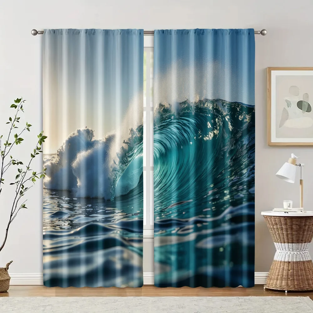 2 pcs, filtering curtains (excluding rods, non-movable, without batteries) Wave Surf for use in bedrooms and living rooms
2 pcs, filtering curtains (excluding rods, non-movable, without batteries) Wave Surf for use in bedrooms and living rooms