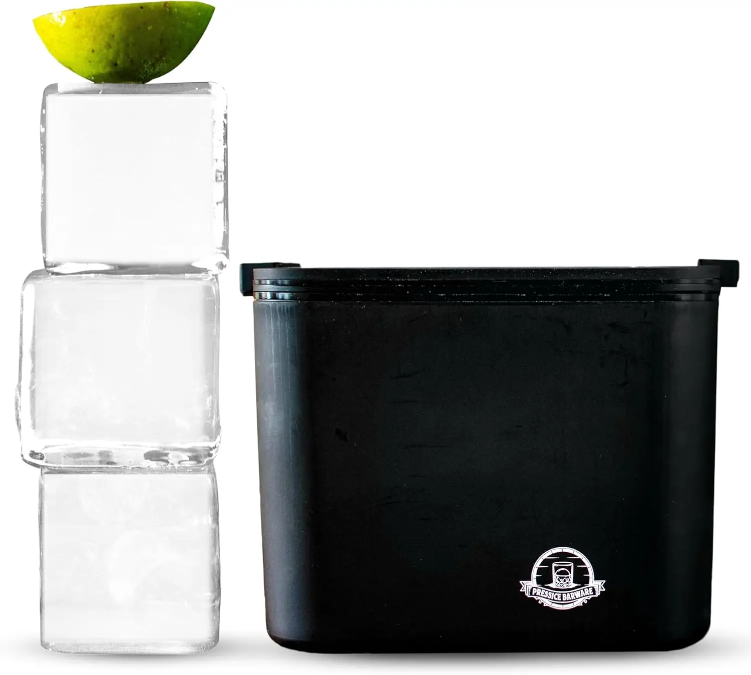 XL Clear Ice Maker - 2.5" Crystal Clear Cubes for Ice Presses - BPA-Free Silicone Square Mold - Whiskey Gifts for Men -
XL Clear Ice Maker - 2.5" Crystal Clear Cubes for Ice Presses - BPA-Free Silicone Square Mold - Whiskey Gifts for Men -