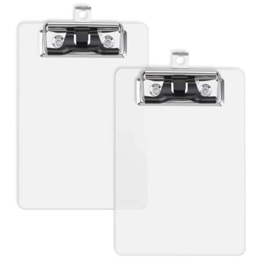 4.1x5.9in Mini Clear Acrylic Clipboard for 3.5x4.7in Paper, 3mm Thick 2 Pack Portable Clipboards with Convenient Clip-on Pen St
4.1x5.9in Mini Clear Acrylic Clipboard for 3.5x4.7in Paper, 3mm Thick 2 Pack Portable Clipboards with Convenient Clip-on Pen St