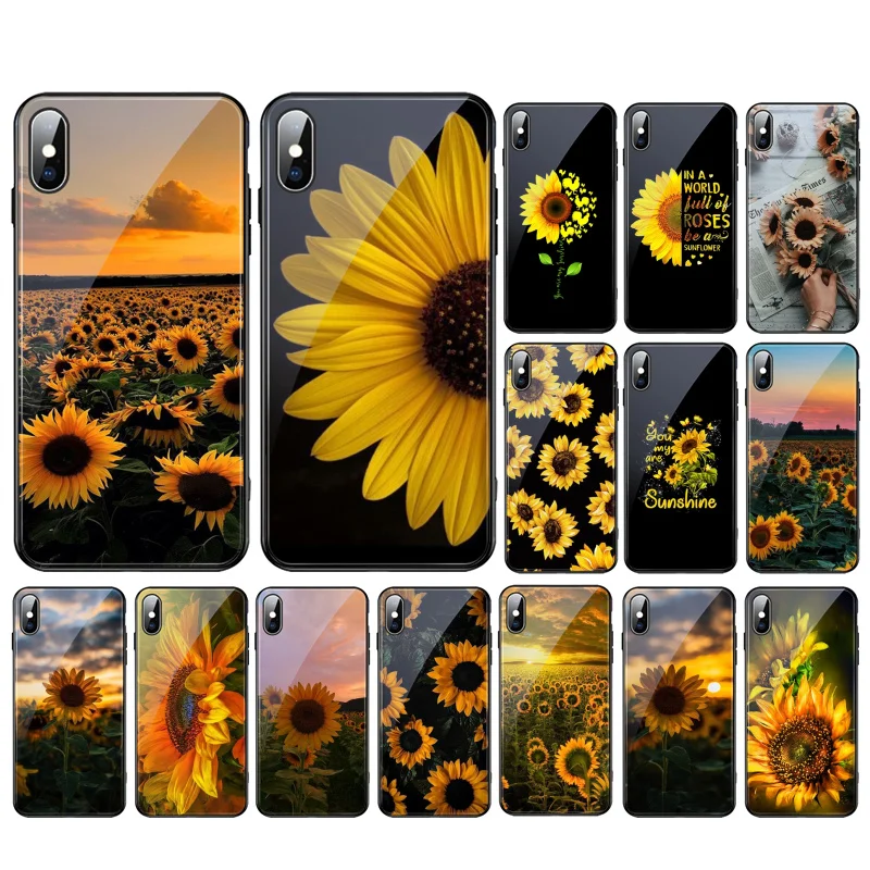 Beautiful Flower Sunflower Glass phone case For iphone 15 14 13 Pro Max 12 11 Pro Max XS Mobile Phone Case Funda
Beautiful Flower Sunflower Glass phone case For iphone 15 14 13 Pro Max 12 11 Pro Max XS Mobile Phone Case Funda