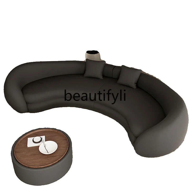 Italian light luxury semi-circular curved sofa special-shaped senior designer beauty salon hotel lobby lounge area reception
Italian light luxury semi-circular curved sofa special-shaped senior designer beauty salon hotel lobby lounge area reception