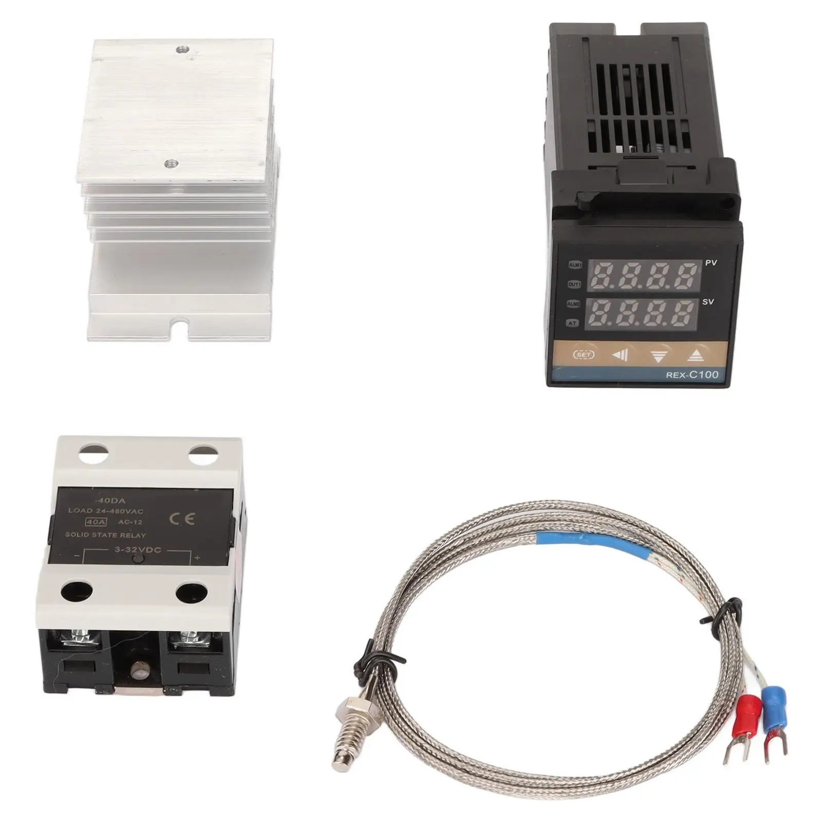 Цифровой ПИД-термостат, регулятор температуры, твердотельное реле 100-240 В для разведения фермы и использования в теплицах 
Цифровой ПИД-термостат, регулятор температуры, твердотельное реле 100-240 В для разведения фермы и использования в теплицах