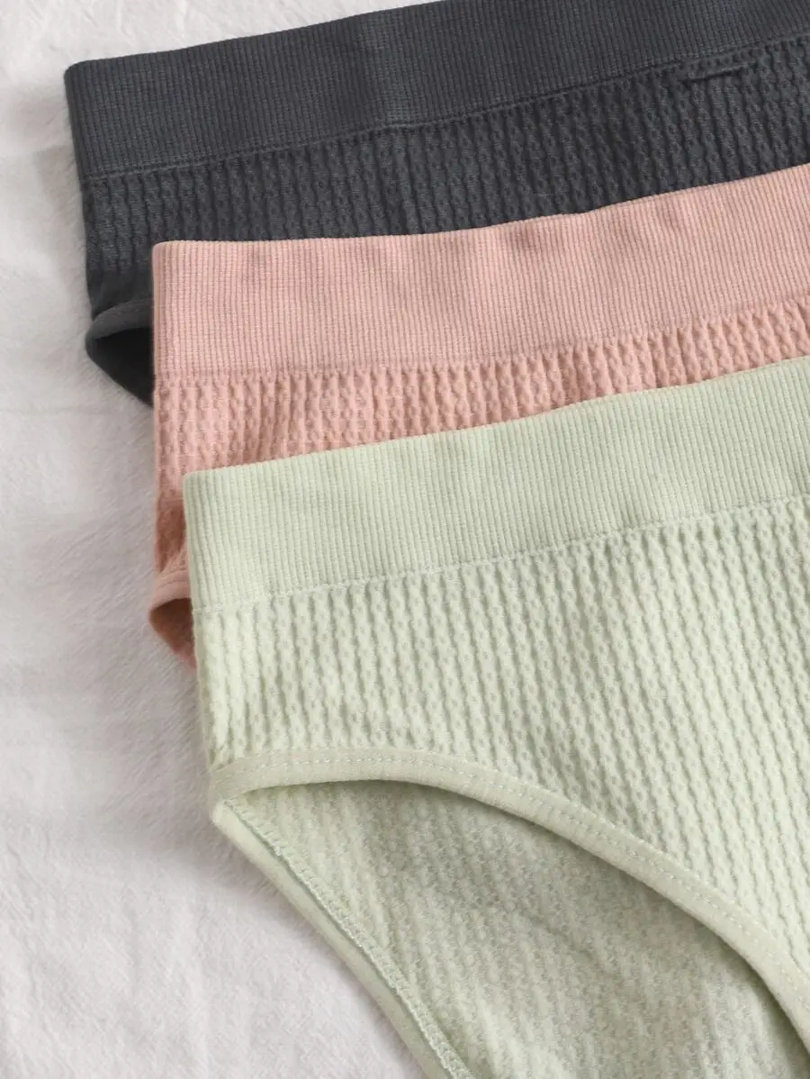 Womens High Stretch Ribbed Solid Color Comfortable Briefs
Womens High Stretch Ribbed Solid Color Comfortable Briefs