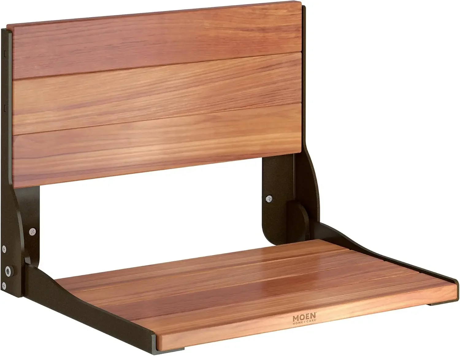 Moen Home Care Wall Mounted Old World Bronze Teak Wood Aluminum Folding Shower Seat
Moen Home Care Wall Mounted Old World Bronze Teak Wood Aluminum Folding Shower Seat