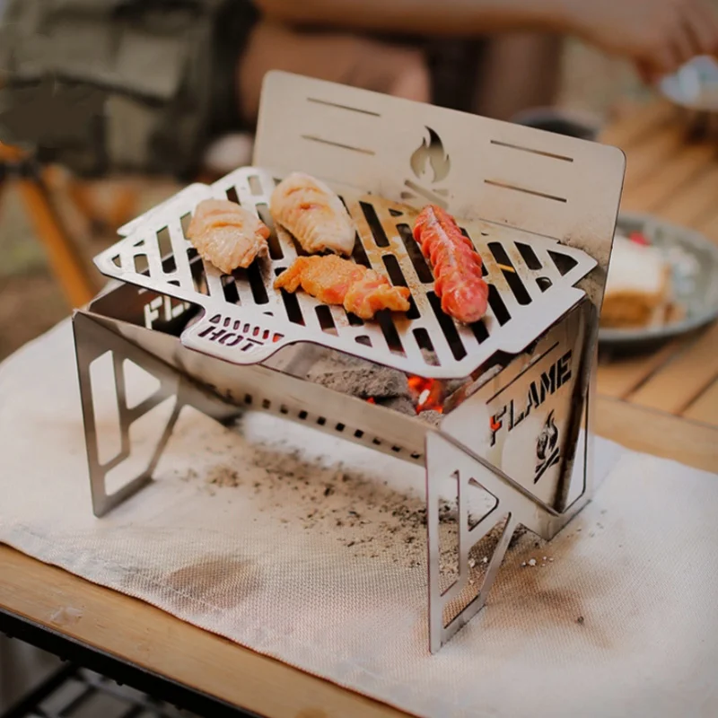 NEW Mini BBQ Grill Stainless Steel Foldable Outdoor Camping Picnic Camping Firewood Stove Removable
NEW Mini BBQ Grill Stainless Steel Foldable Outdoor Camping Picnic Camping Firewood Stove Removable