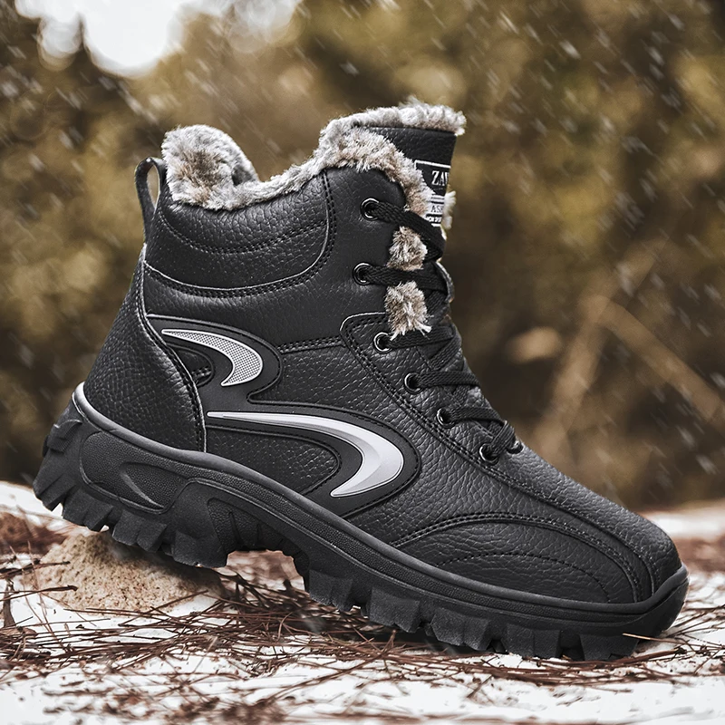 Men Leather Shoes Men lace up Warm Cotton Shoes Men's Plush short snow Boots Casual Versatile Thick Soled Boots Men ankle boots
Men Leather Shoes Men lace up Warm Cotton Shoes Men's Plush short snow Boots Casual Versatile Thick Soled Boots Men ankle boots
