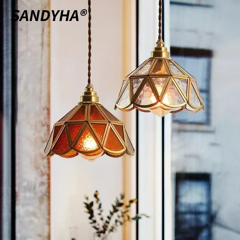 SANDYHA Nordic Glass Chandelier Retro LED Pendant Lamp for Dining Table Bedroom Living Room Bedside Home Decor Lighting Fixture
SANDYHA Nordic Glass Chandelier Retro LED Pendant Lamp for Dining Table Bedroom Living Room Bedside Home Decor Lighting Fixture
