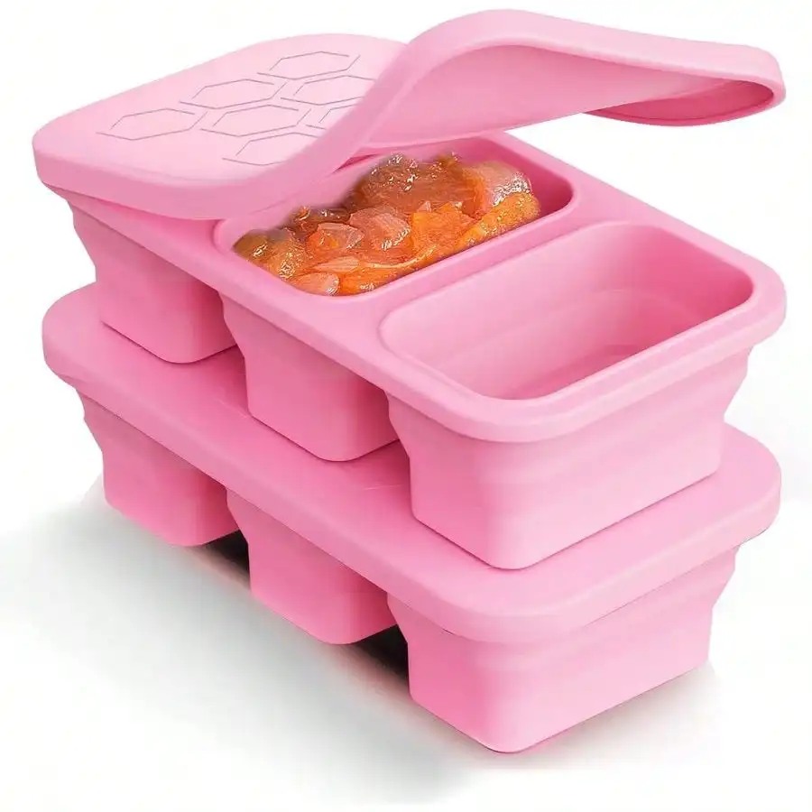 Silicone Freezer Trays With Lid, Stackable 1 Cup Silicone Freezer Molds, Easy To Use Soup Cube Tray, Collapsible Freezing Molds
Silicone Freezer Trays With Lid, Stackable 1 Cup Silicone Freezer Molds, Easy To Use Soup Cube Tray, Collapsible Freezing Molds