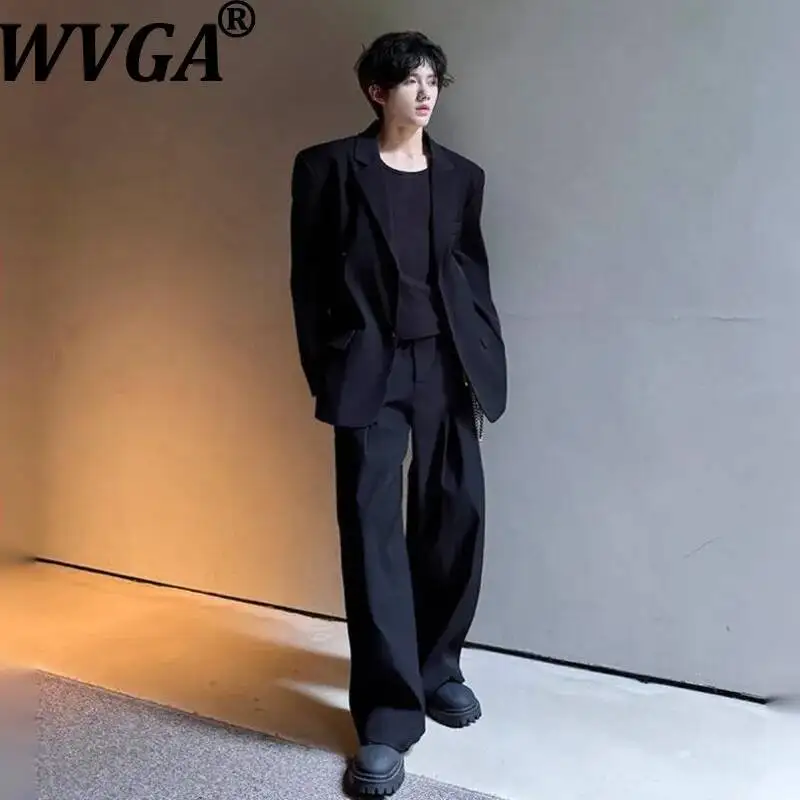 WVGA Spring Autumn New Man Korean Style High-End Blazer Shoulder Pads Niche Chic Casual Straight Pants Two Pieces Set Ins W22779
WVGA Spring Autumn New Man Korean Style High-End Blazer Shoulder Pads Niche Chic Casual Straight Pants Two Pieces Set Ins W22779