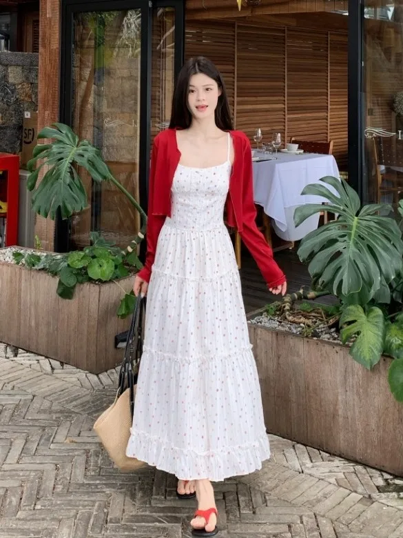 plus Size Women's Summer New Style A-Line Long Dress with Belt Waist-Cinching Strapless Gown Korean Style Commute Wind
plus Size Women's Summer New Style A-Line Long Dress with Belt Waist-Cinching Strapless Gown Korean Style Commute Wind