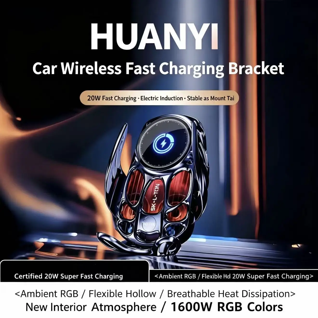 Car wireless charger phone holder fast charging 2025 new model for universal navigation, dedicated air vent mount
Car wireless charger phone holder fast charging 2025 new model for universal navigation, dedicated air vent mount