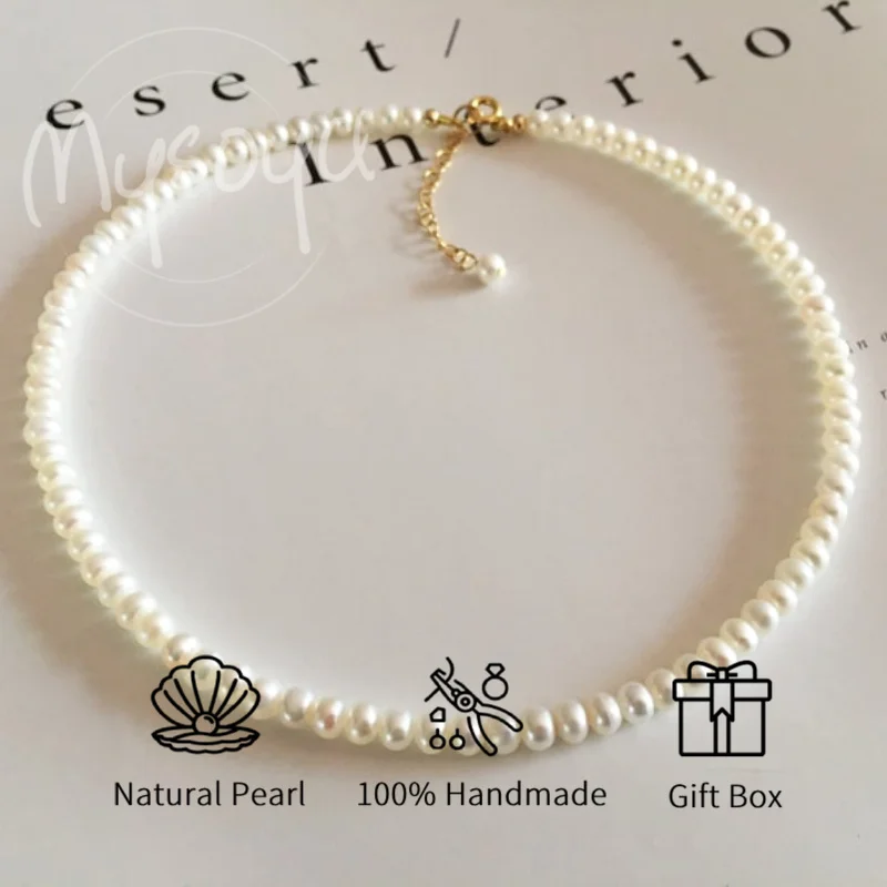 Ожерелье из белого пресноводного жемчуга Mysoya, 5-6 мм, в подарочной коробке, подарок для него/нее на свадьбу, день рождения, День святого Валентина
Ожерелье из белого пресноводного жемчуга Mysoya, 5-6 мм, в подарочной коробке, подарок для него/нее на свадьбу, день рождения, День святого Валентина