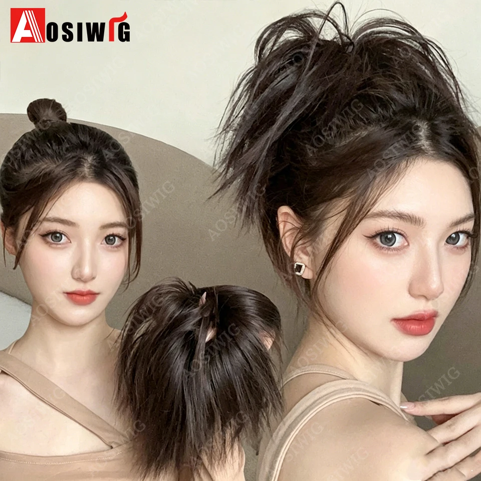 Synthetic Fluffy High Fountain Bun Hairpiece Elastic Scrunchie Messy Ponytail Fake Chignon Hair Extensions for Ladies
Synthetic Fluffy High Fountain Bun Hairpiece Elastic Scrunchie Messy Ponytail Fake Chignon Hair Extensions for Ladies