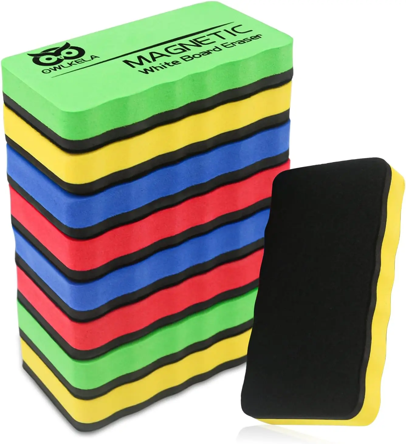 Dry Erase Erasers 8 Pack Magnetic Whiteboard Erasers for Classroom Home Office with Strong Cleaning Felt Bottom
Dry Erase Erasers 8 Pack Magnetic Whiteboard Erasers for Classroom Home Office with Strong Cleaning Felt Bottom