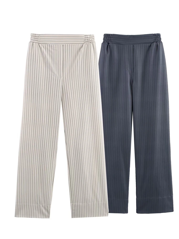 2025 Spring New Women's Clothing Fashionable and Simple High-waist Classic Striped Drape Loose Straight Casual Pants
2025 Spring New Women's Clothing Fashionable and Simple High-waist Classic Striped Drape Loose Straight Casual Pants