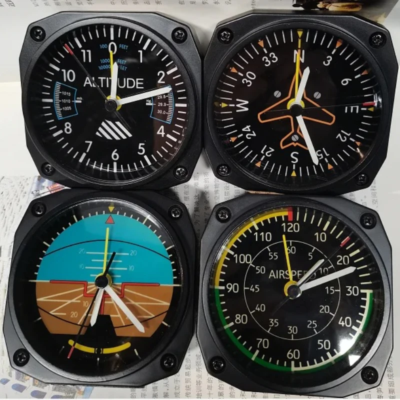 Aircraft Simulation Instrument Airspeed Meter Altimeter Clock Attitude Meter Heading Meter Alarm Clock
Aircraft Simulation Instrument Airspeed Meter Altimeter Clock Attitude Meter Heading Meter Alarm Clock