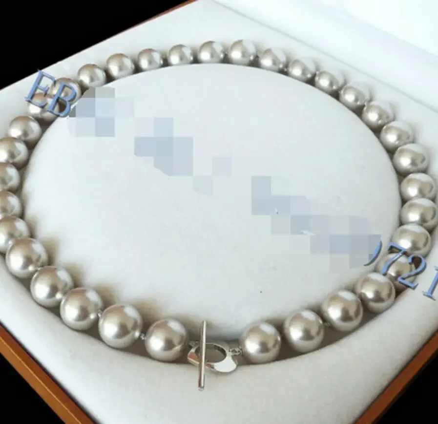 12mm Silver Gray south sea shell pearl necklace 18" AAA style Fine Noble real Natural S -Bride je
12mm Silver Gray south sea shell pearl necklace 18" AAA style Fine Noble real Natural S -Bride je