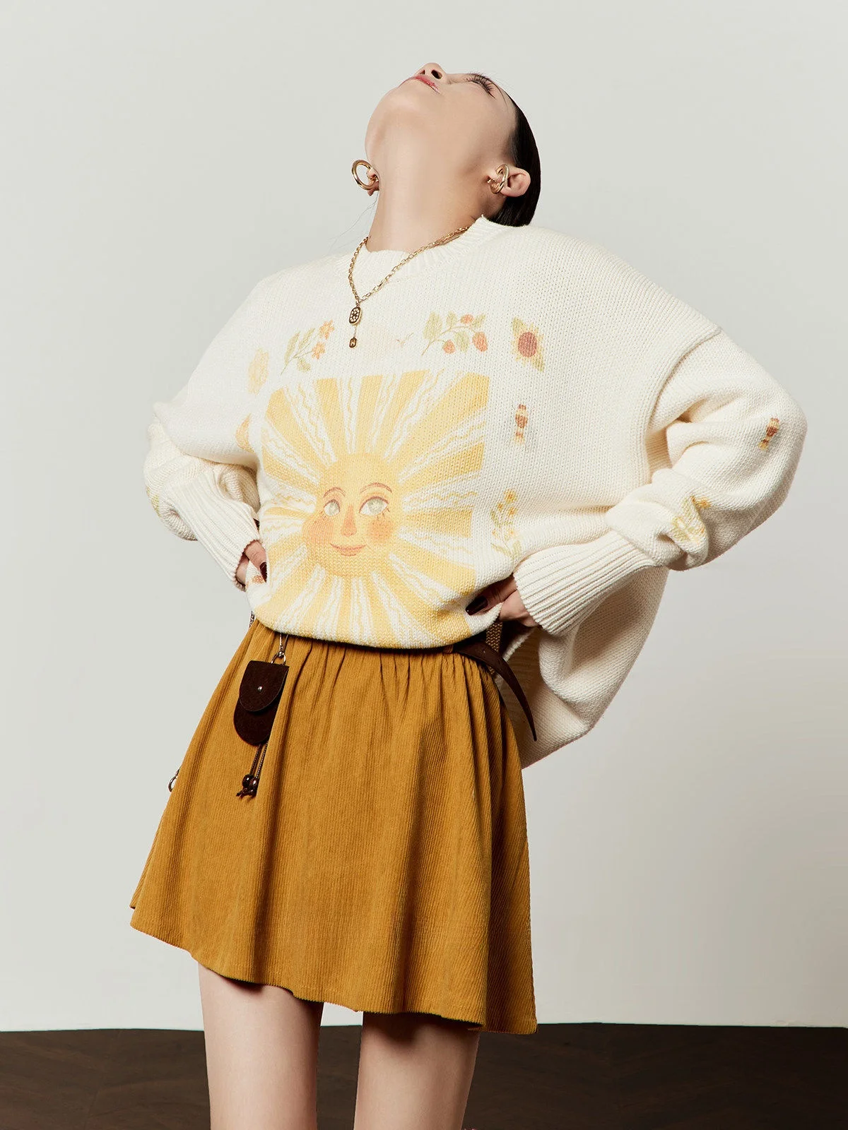 White Knitted Sweater Women's Casual Style Print Spring New Arrival Loose Fit Long Sleeve Vintage Inspired by Zhou Li Wu
White Knitted Sweater Women's Casual Style Print Spring New Arrival Loose Fit Long Sleeve Vintage Inspired by Zhou Li Wu