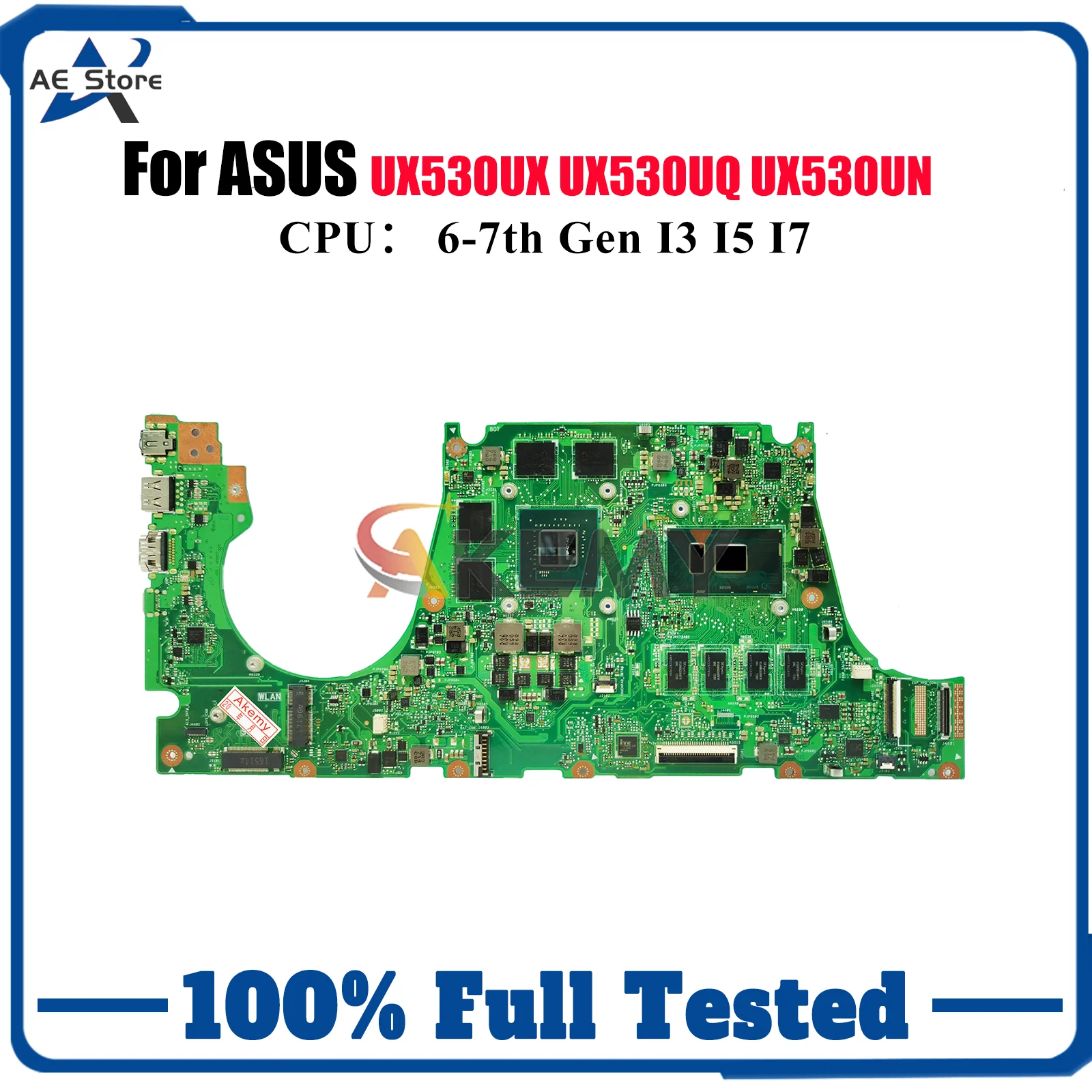 UX530UQ Laptop Motherboard For ASUS ZenBook RX530U UX530UN UX530UX BX530U UX530U UX530UQ U5100U UX530UR Mainboard I3 I5 I7 CPU
UX530UQ Laptop Motherboard For ASUS ZenBook RX530U UX530UN UX530UX BX530U UX530U UX530UQ U5100U UX530UR Mainboard I3 I5 I7 CPU