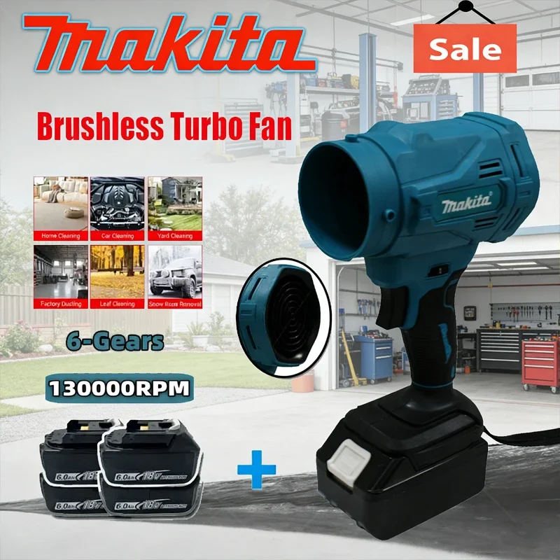 Бесщеточный турбовентилятор Makita: турбинный воздуходув с регулируемой скоростью, электрический пылесос, мощный воздушный распылитель
Бесщеточный турбовентилятор Makita: турбинный воздуходув с регулируемой скоростью, электрический пылесос, мощный воздушный распылитель
